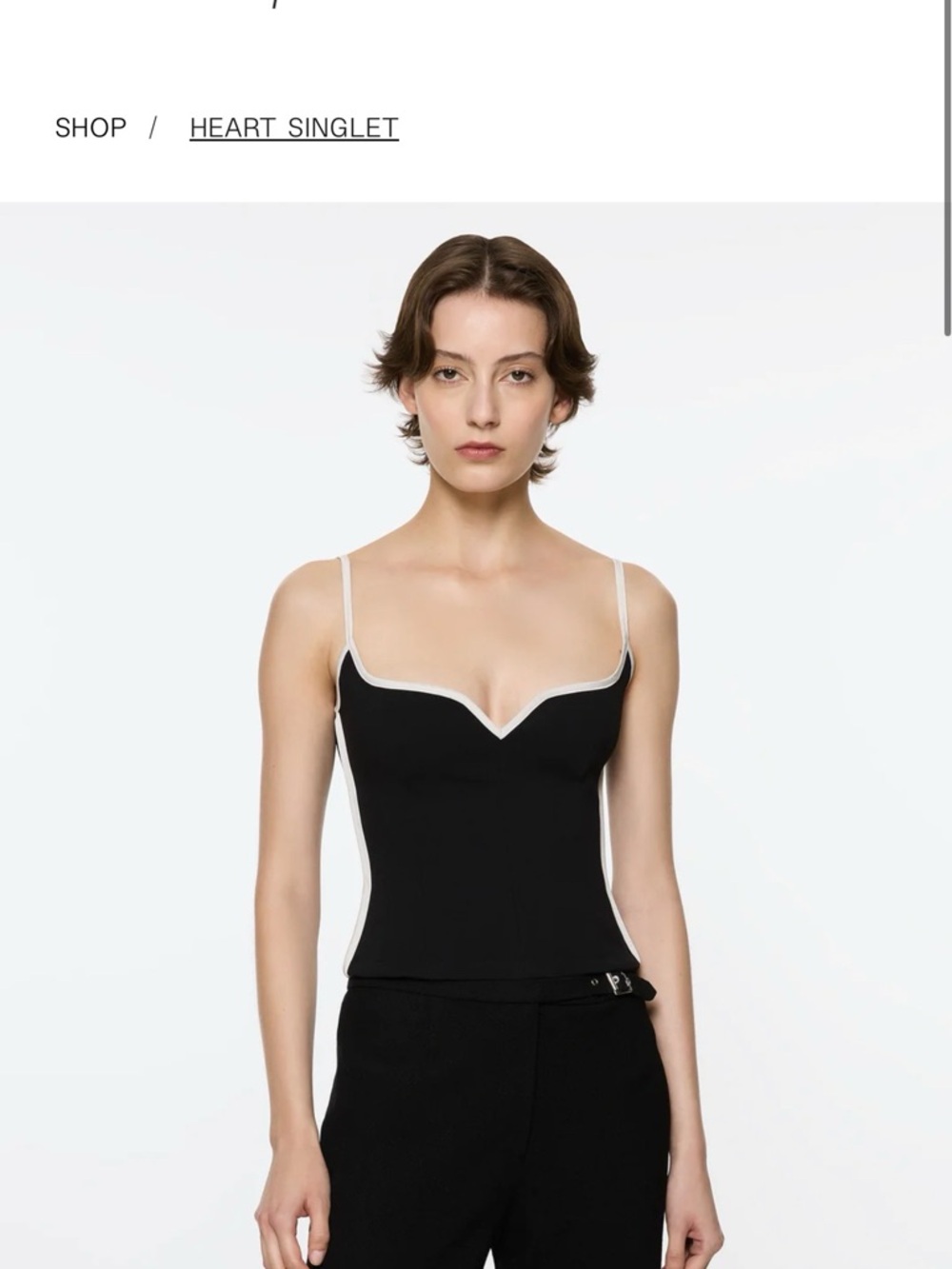 Paris Georgia Black Cami Singlet size Small - Picture 6 of 11